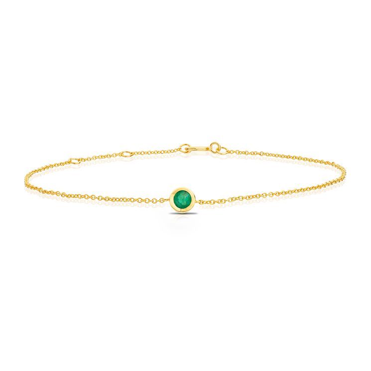 Silver 18ct Gold Vermeil Emerald Bezel Bracelet Compare Westquay