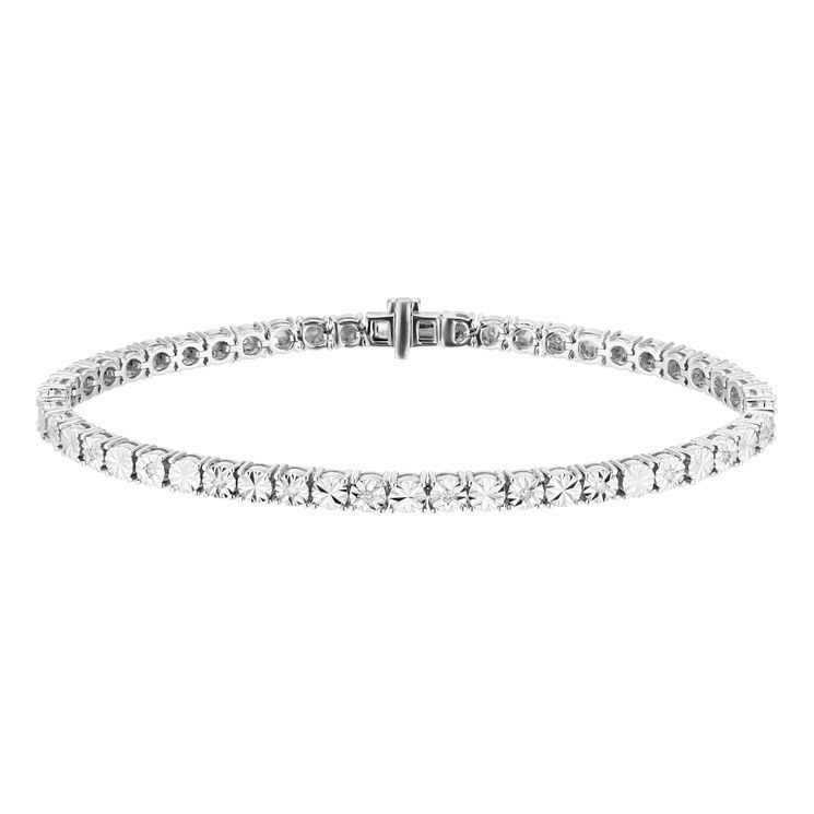 Diamond Illusion Tennis Bracelet 