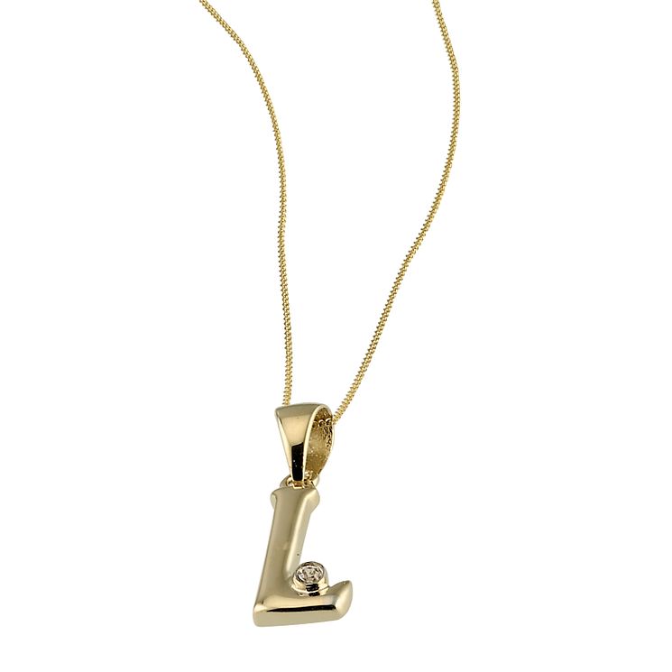 H samuel hotsell letter necklace