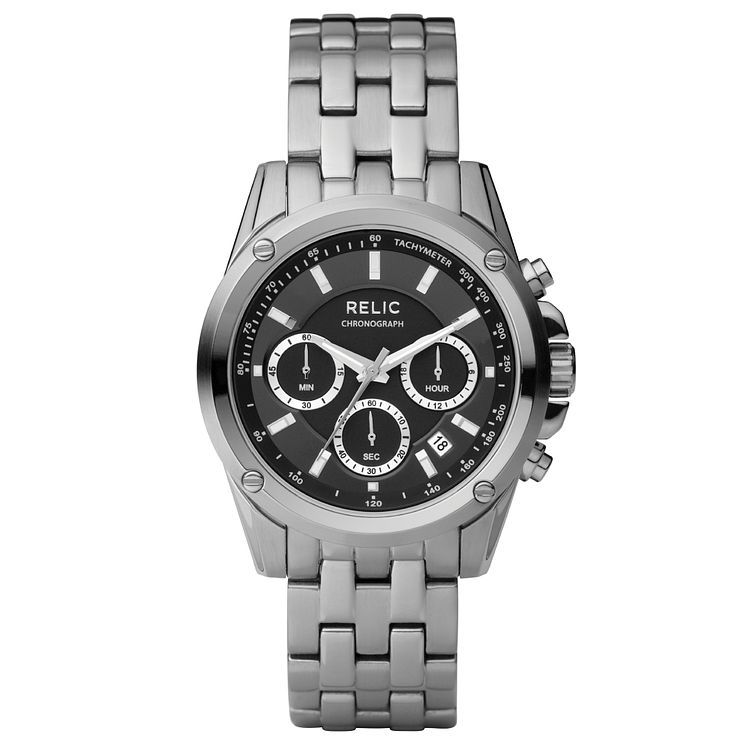 Relic Men s Chronograph Stainless Steel Bracelet Watch Compare