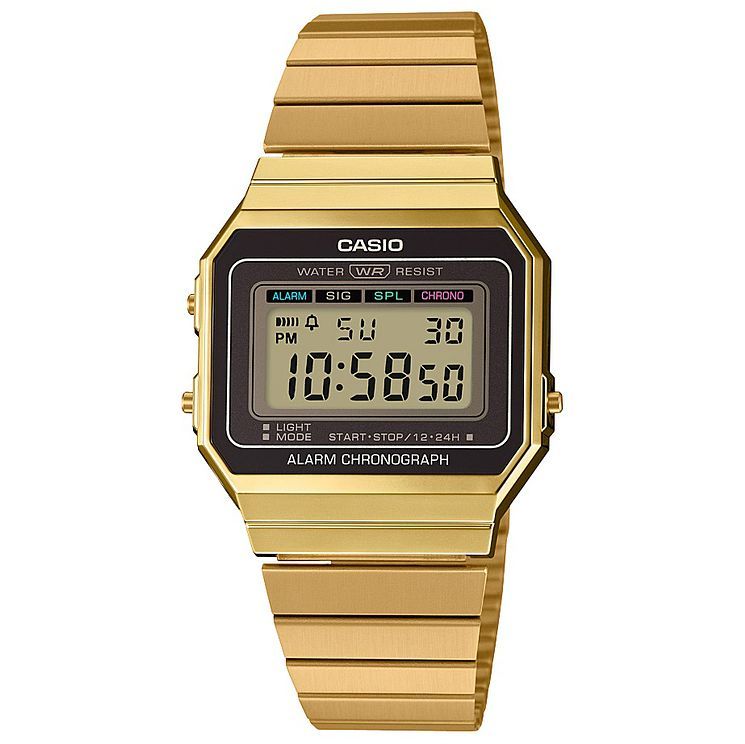 casio gold mesh watch