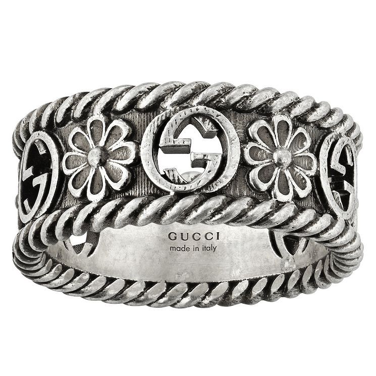 gucci interlocking flower ring