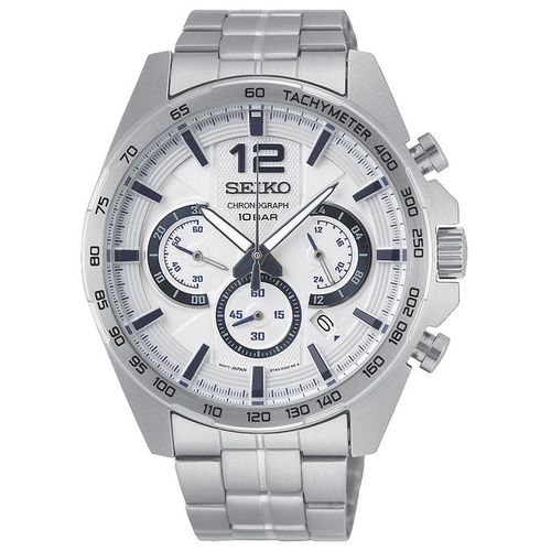 Seiko Men's Stainless Steel Chronograph Bracelet Watch | Compare | Westquay