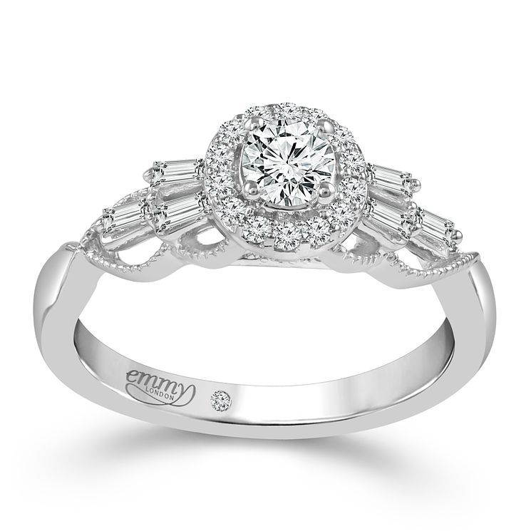 Emmy London 18ct White Gold 0.50ct Total Diamond Ring Compare