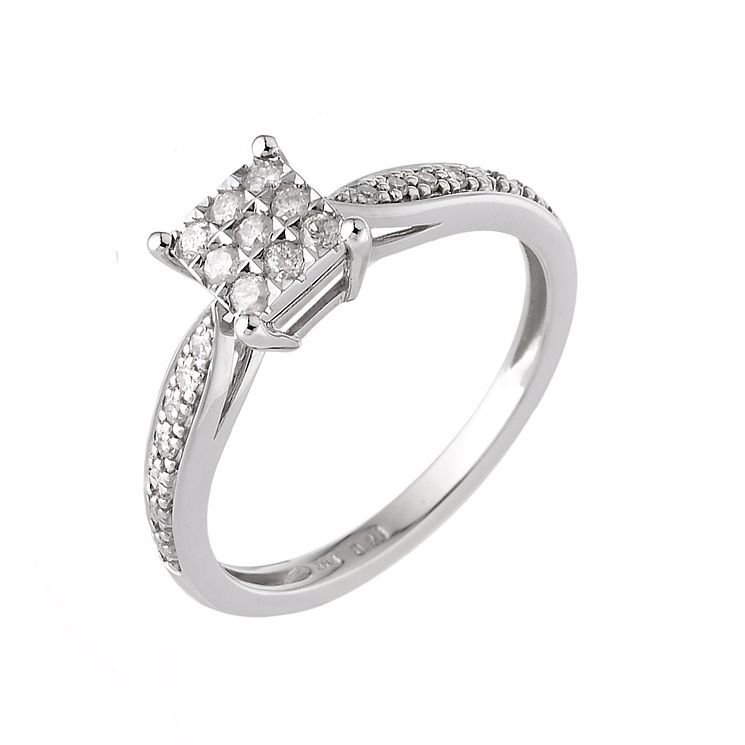 H samuel shop cluster ring