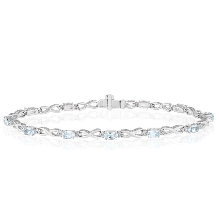 Sterling Silver  Diamond Bracelet  HSamuel