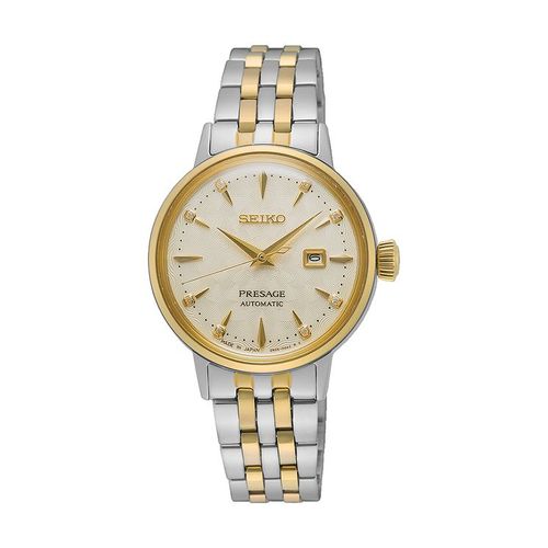 Seiko Solar Ladies' Diamond Set Two Colour Bracelet Watch | Compare | The  Oracle Reading