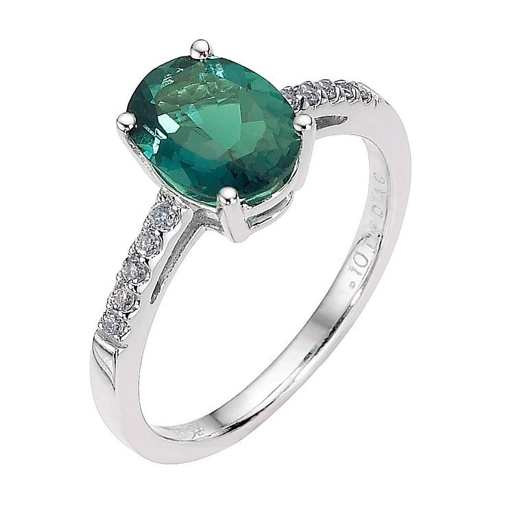 Ernest jones 9ct white cheap gold ring