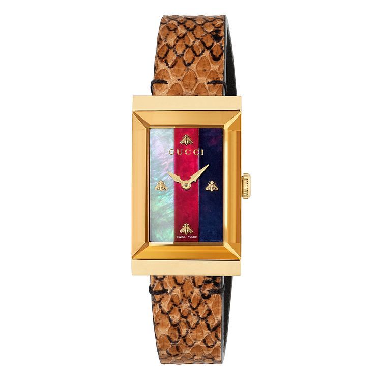 Gucci G-Timeless Blue Leather Strap 