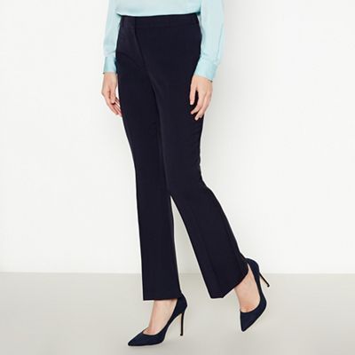 Shop Black Smart Bootcut Trousers online  Debenhams Kuwait