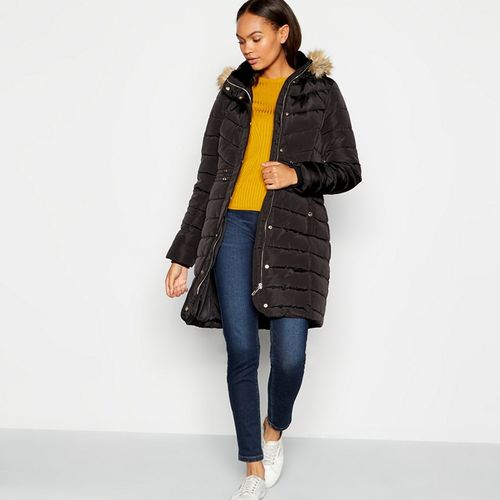 Michael Kors Women's Faux-Fur-Trim Hooded Puffer Coat, Created for