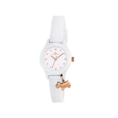 Radley Watch It Ladies White Silicone Strap Watch Ry2320 One