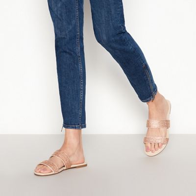faith rose gold sandals