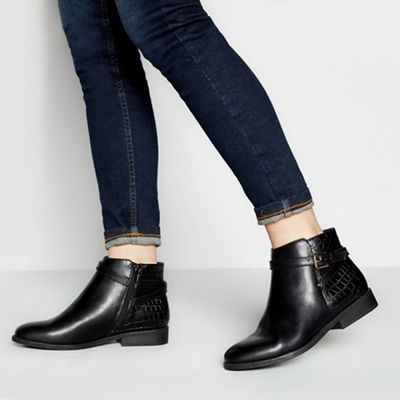 principles black ankle boots