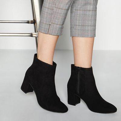 Principles Black Ralph Block Heel Ankle Boots 7 Boots