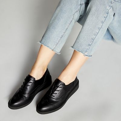 Principles Black Lace Up Flatform Brogues - 7 - Shoes | Compare | The  Oracle Reading