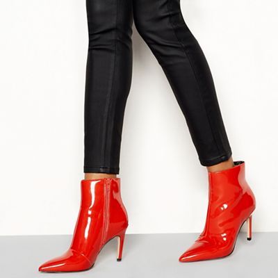 Faith red sales ankle boots