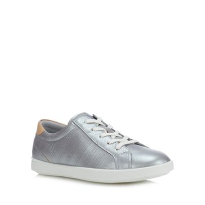 ecco silver trainers