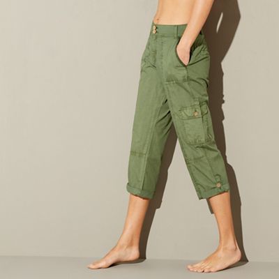 Margaret Howell Cropped Trouser Heavy Cotton Poplin Putty  Neighbour