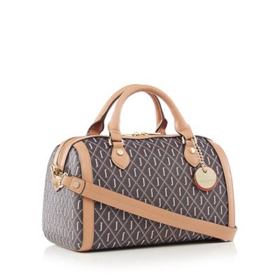J by Jasper Conran Navy Monogram Forest Hill Bowling Bag One