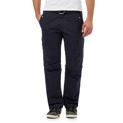 Buy EMPORIO ARMANI Slim Fit FlatFront Trousers  Navy Blue Color Men   AJIO LUXE