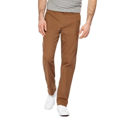 Red Herring Dark Tan Straight Chinos - 32R - Men's - Trousers | Compare |  Highcross Shopping Centre Leicester