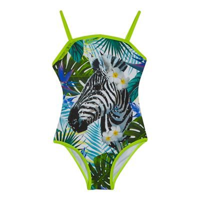 bluezoo Girls Multi Coloured Sequinned Embellished Zebra Print