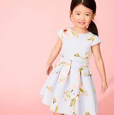 ted baker light blue floral dress