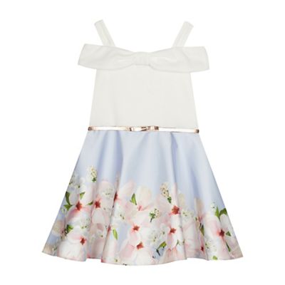 ted baker girls blue dress