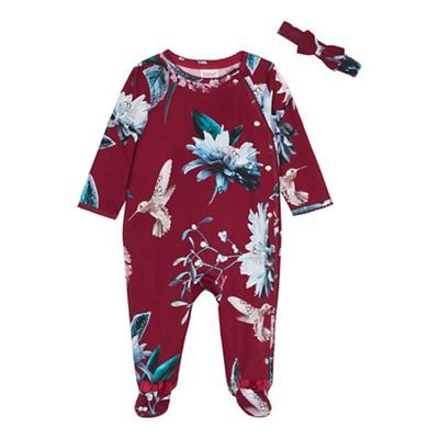 baby girl ted baker sleepsuit