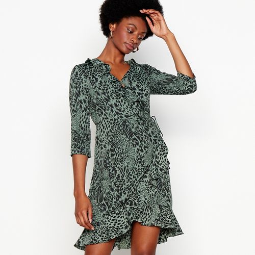 Vero Moda Olive 'Amsterdam' Wrap Dress - 10 - - Dresses Compare | Oracle Reading