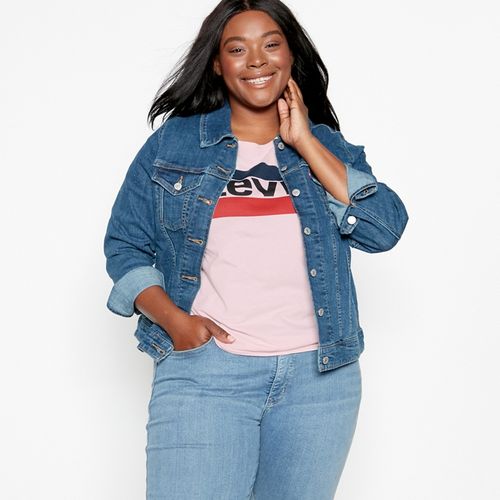 Levi's Blue 'Original Trucker' Plus Size Denim Jacket - XL - Women's -  Jackets | Compare | Highcross Shopping Centre Leicester