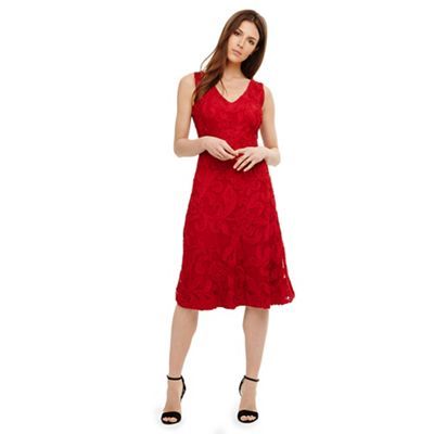 phase eight red tapework dress