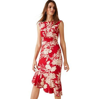 Phase Eight Raelynn Printed Jersey Dress - 6 - Women's - Dresses - red |  Compare | The Oracle Reading