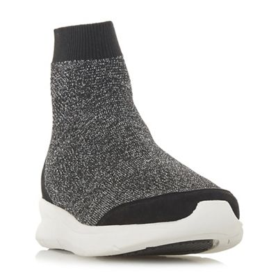dune sock trainers black