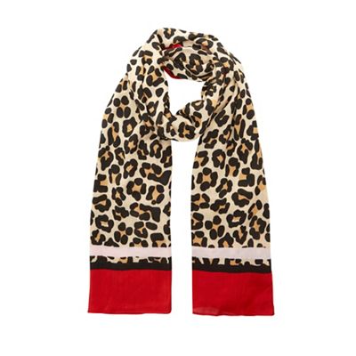 dune leopard scarf