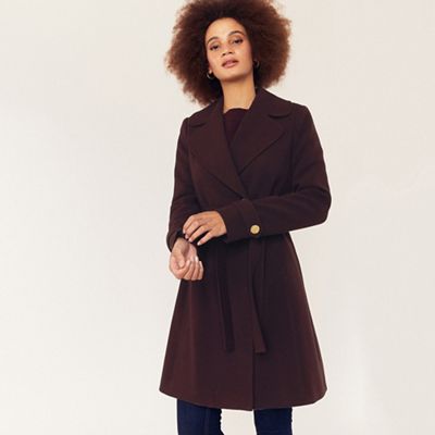 Oasis sale burgundy coat