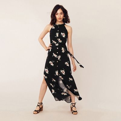 Oasis top button dress
