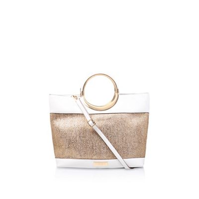 Carvela gold shop bag