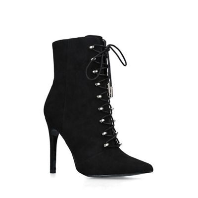 Carvela black lace up on sale boots