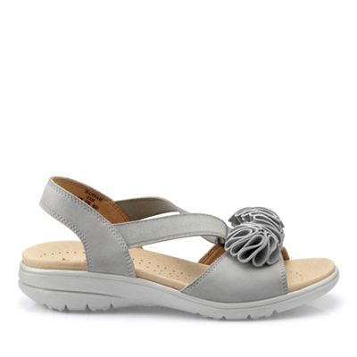 Hotter Grey Hannah Wide Fit Slingback Sandals 6.5 Sandals