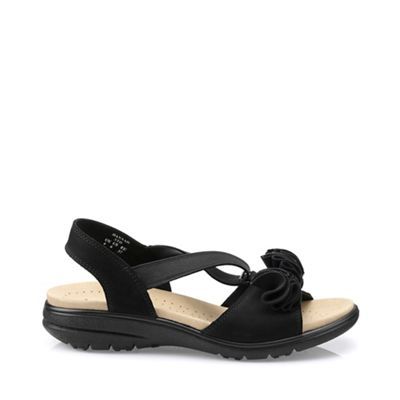 Hotter Black Hannah Slingback Sandals 3 Sandals Compare