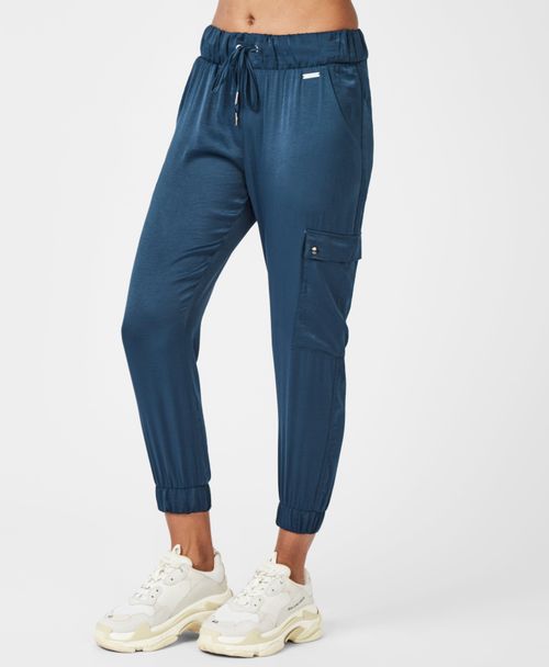 Luxe Cargo Satin 7/8 Trousers | Compare | One New Change
