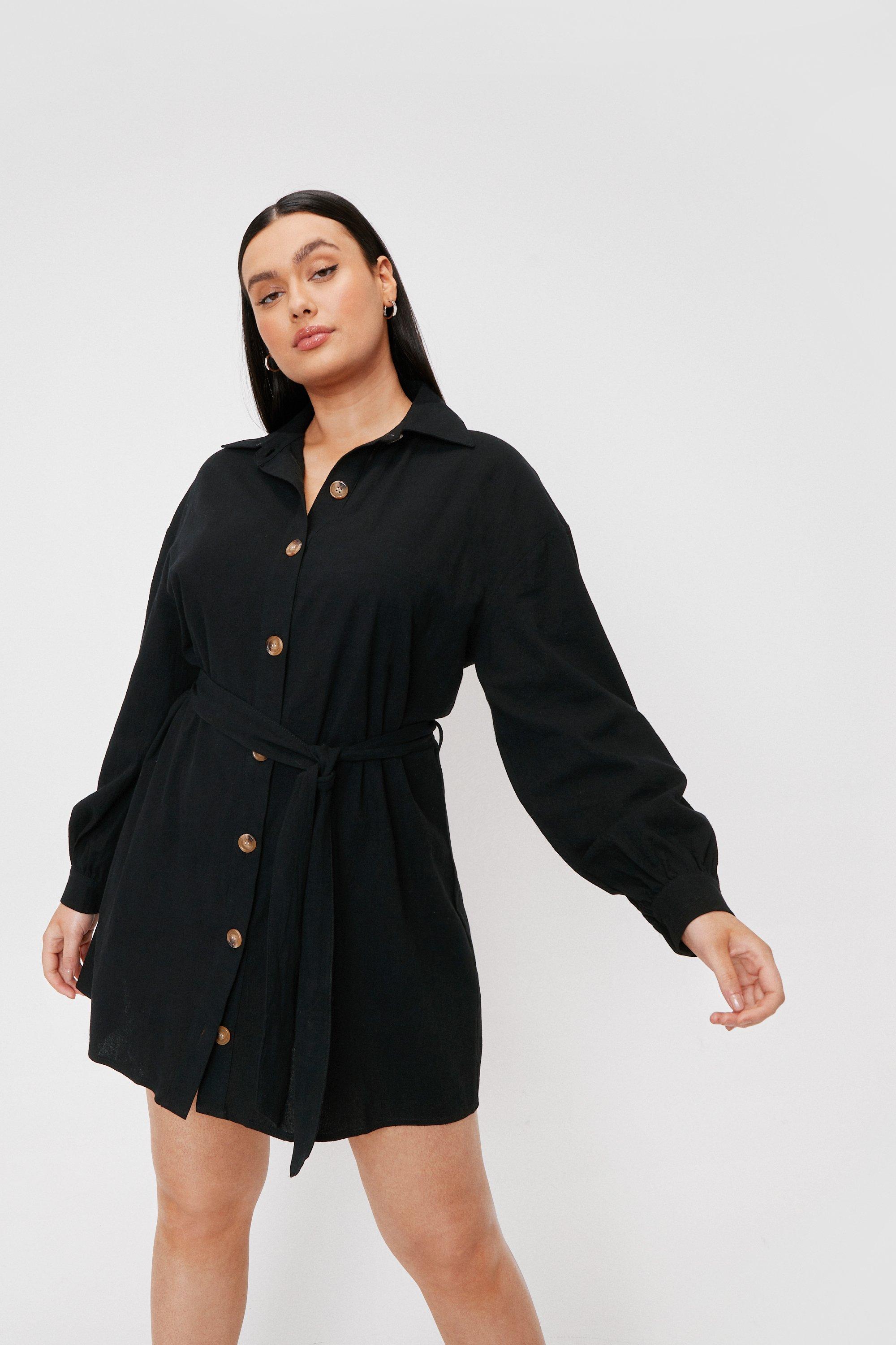 womens plus black dress