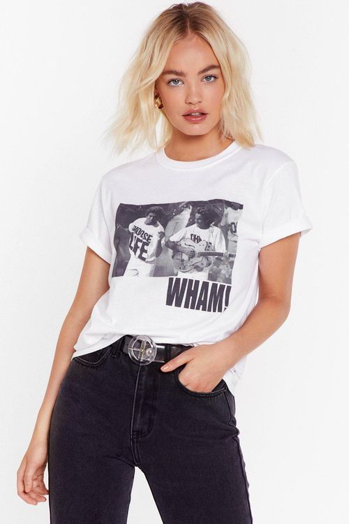 Womens WHAM Graphic Band Tee...