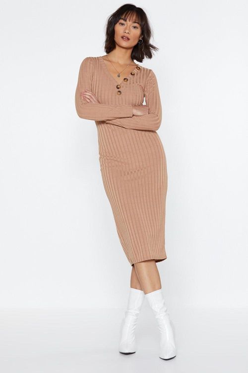 Womens Go For Knit Ribbed...