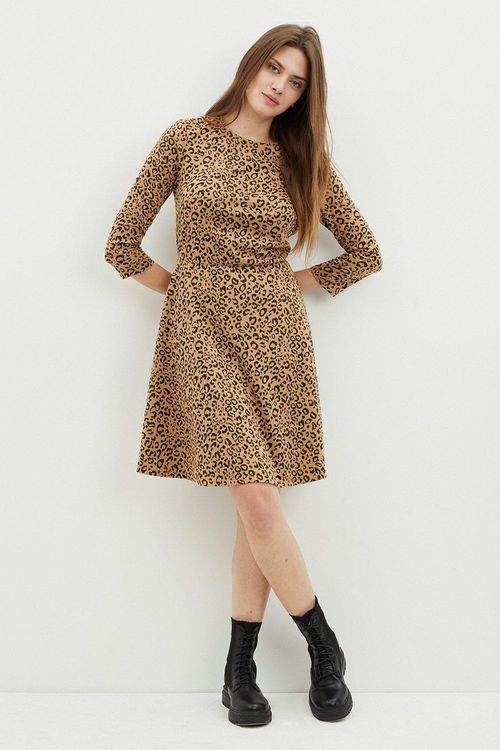 Womens Tall Camel Leopard...