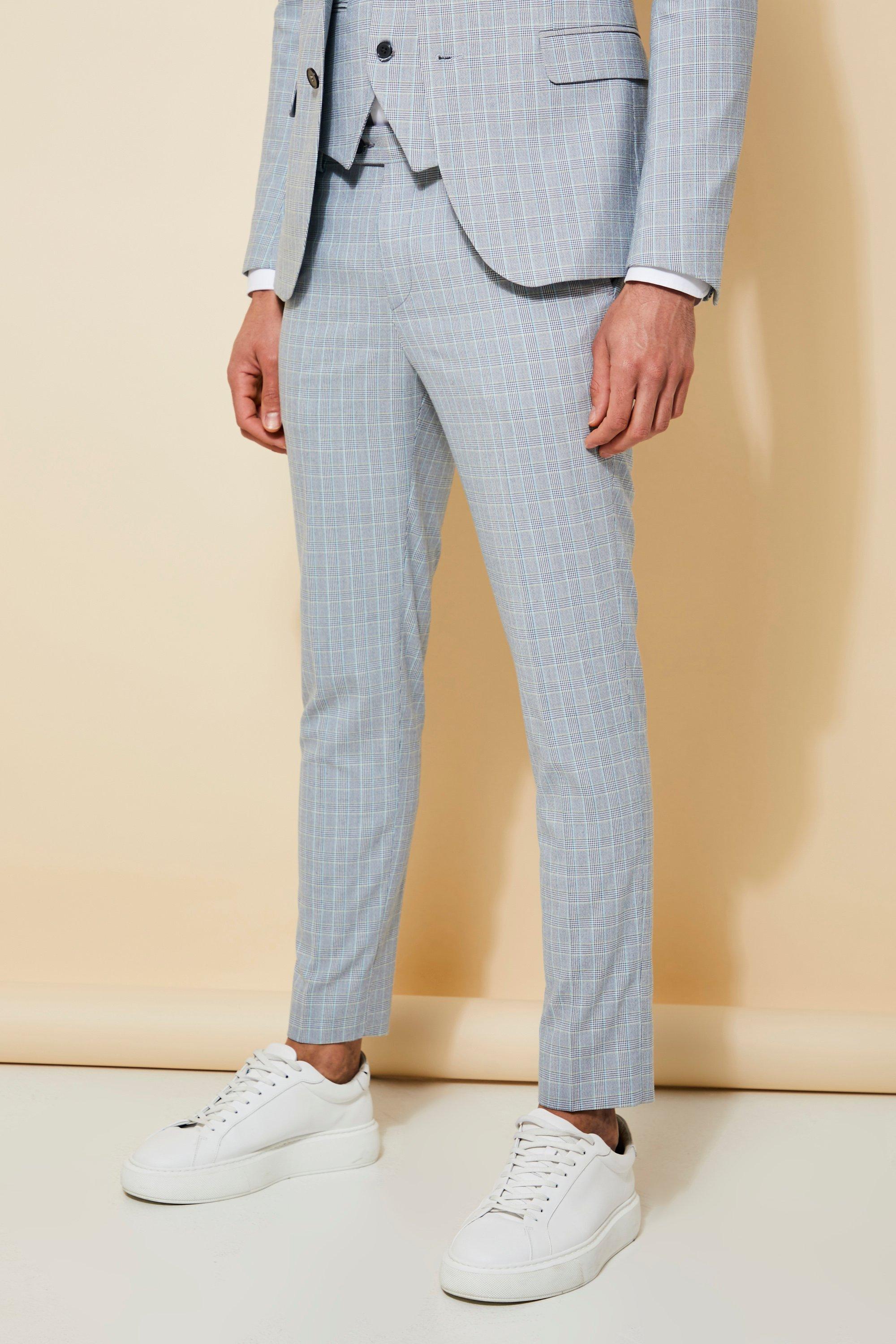 MyRunway | Shop Mango Medium Grey Brasilia Check Suit Trousers for Men from  MyRunway.co.za