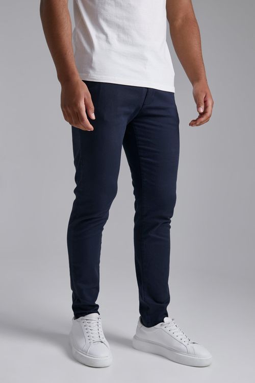 Mens Navy Tall Skinny Fit...