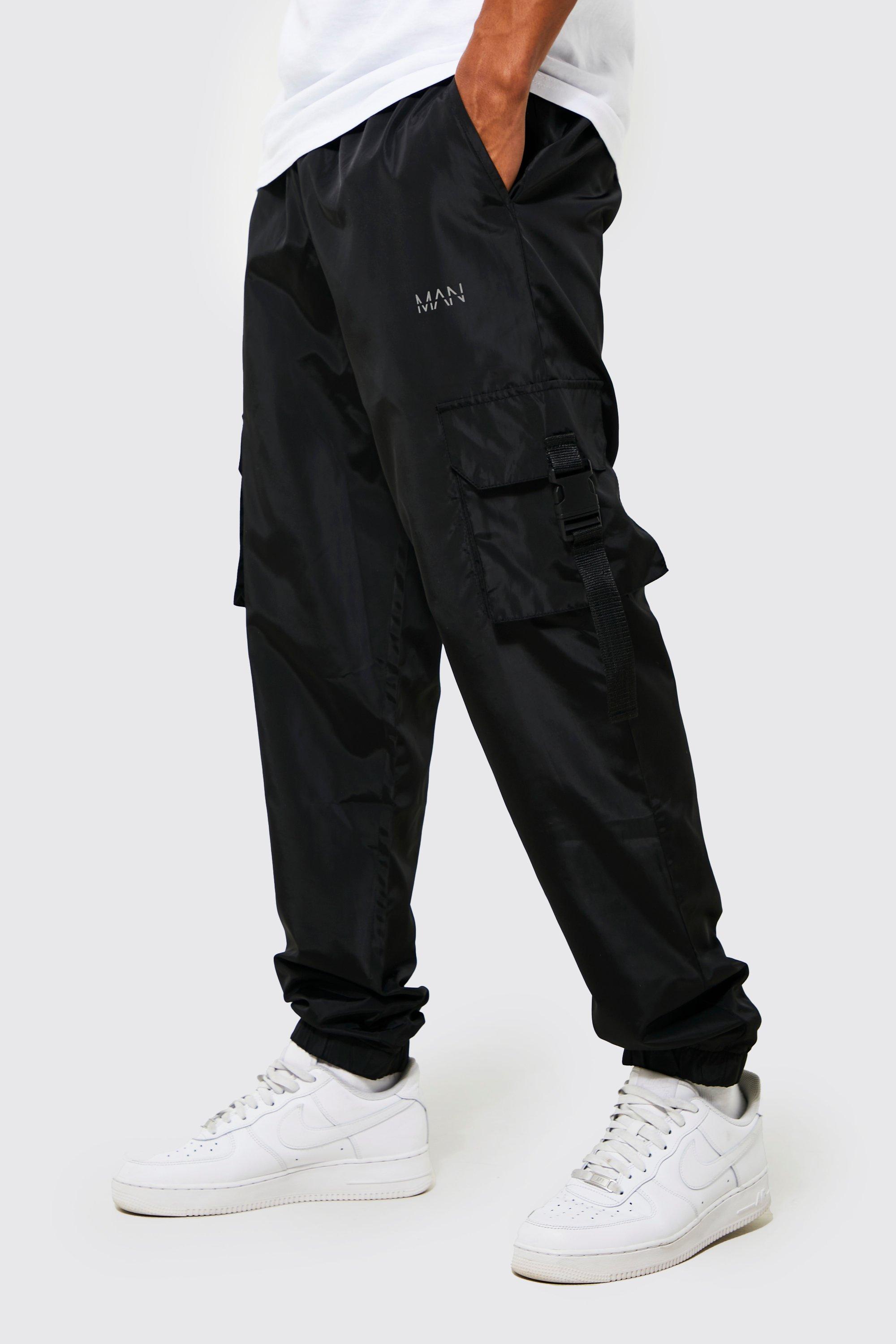 H and m online black cargo pants